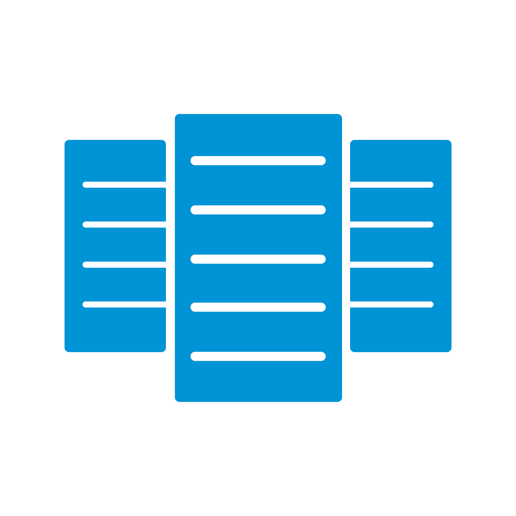 23.blue Vertical server stacks