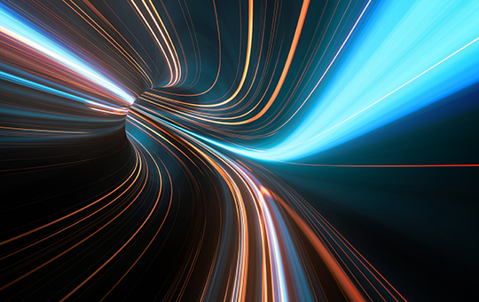 Graphic showing speed of light